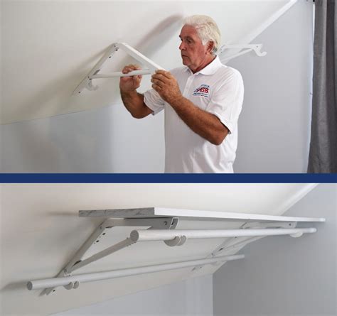 angled wall closet bracket